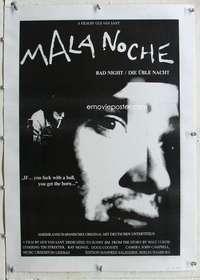 e500 MALA NOCHE linen German 16x24 movie poster '85 Gus Van Sant