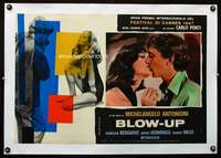 e220 BLOWUP linen Italian photobusta movie poster '67 Antonioni
