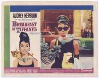 e010 BREAKFAST AT TIFFANY'S movie lobby card #6 '61 Audrey Hepburn