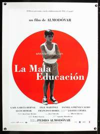 e286 BAD EDUCATION linen Spanish movie poster '04 Pedro Almodovar