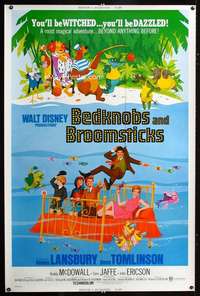 f085 BEDKNOBS & BROOMSTICKS 40x60 movie poster '71 Disney, Lansbury