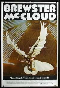 f088 BREWSTER McCLOUD 40x60 movie poster '71 Robert Altman, astrodome