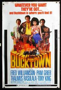 f090 BUCKTOWN 40x60 movie poster '75 Pam Grier, Fred Williamson