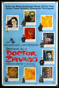 f095 DOCTOR ZHIVAGO pre-Awards 40x60 movie poster '65 David Lean