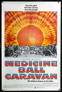 f102 MEDICINE BALL CARAVAN 40x60 movie poster '71 rock 'n' roll!