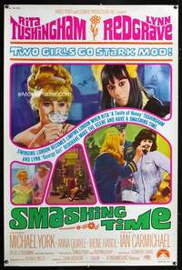 f111 SMASHING TIME 40x60 movie poster '68 sexy English swingers!