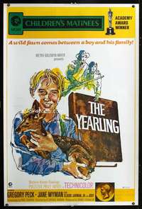 f119 YEARLING 40x60 movie poster R71 Gregory Peck, Jarman Jr.
