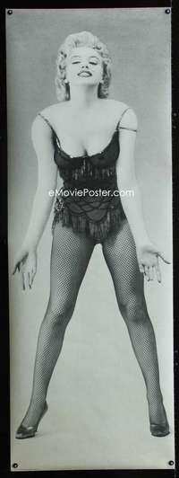 f063 MARILYN MONROE commercial movie poster '76 black & white!