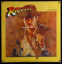 f059 RAIDERS OF THE LOST ARK soundtrack movie poster '81 Amsel