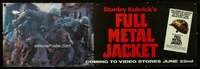 f060 FULL METAL JACKET video movie poster '87 Stanley Kubrick