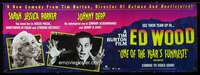 f072 ED WOOD video advance vinyl banner movie poster '94 Burton, Depp