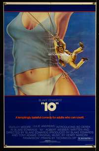 h001 '10' border style one-sheet movie poster '79 Dudley Moore, sexy Bo Derek!