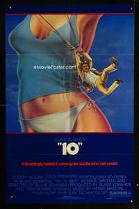 h002 '10' no border style  one-sheet movie poster '79 Dudley Moore, sexy Bo Derek!