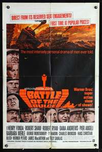 k059 BATTLE OF THE BULGE one-sheet movie poster '66 Henry Fonda, Thurston