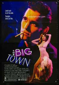 k082 BIG TOWN one-sheet movie poster '87 Matt Dillon, Tommy Lee Jones