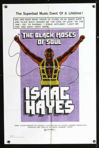 k086 BLACK MOSES OF SOUL one-sheet movie poster '73 Isaac Hayes, superbad!