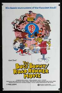k099 BUGS BUNNY & ROAD RUNNER MOVIE one-sheet movie poster '79 Chuck Jones