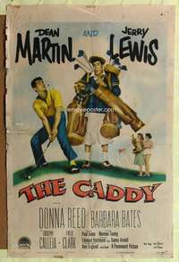 k101 CADDY one-sheet movie poster '53 Dean Martin & Jerry Lewis golfing!
