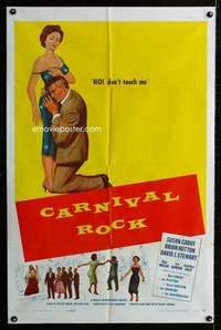 k108 CARNIVAL ROCK one-sheet movie poster '57 Bob Luman and The Shadows!