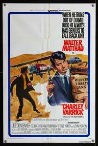 k125 CHARLEY VARRICK one-sheet movie poster '73 Walter Matthau, Don Siegel