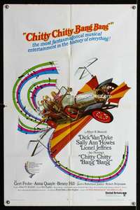 k136 CHITTY CHITTY BANG BANG style A one-sheet movie poster '69 Dick Van Dyke