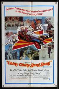 k137 CHITTY CHITTY BANG BANG style B one-sheet movie poster '69 Dick Van Dyke