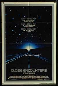 k148 CLOSE ENCOUNTERS OF THE THIRD KIND one-sheet movie poster '77 sci-fi!