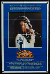 k150 COAL MINER'S DAUGHTER one-sheet movie poster '80 Spacek, Loretta Lynn