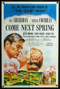 k153 COME NEXT SPRING one-sheet movie poster '56 Ann Sheridan, Cochran