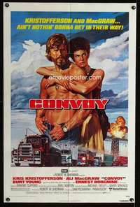 k157 CONVOY one-sheet movie poster '78 Kris Kristofferson, Ali McGraw