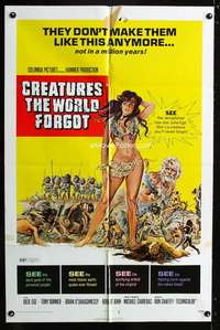 k162 CREATURES THE WORLD FORGOT one-sheet movie poster '71 sexy Julie Ege!