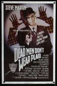 k181 DEAD MEN DON'T WEAR PLAID one-sheet movie poster '82 Steve Martin