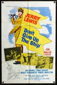 k197 DON'T GIVE UP THE SHIP one-sheet movie poster '59 Jerry Lewis in Navy!