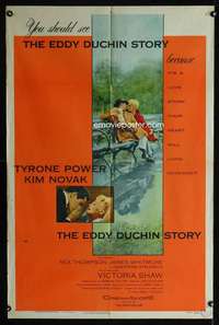 k205 EDDY DUCHIN STORY one-sheet movie poster '56 Tyrone Power, Kim Novak