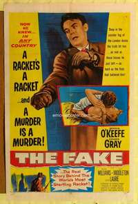 k225 FAKE one-sheet movie poster '53 Dennis O'Keefe, Coleen Gray, English!