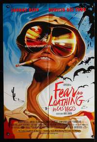 k232 FEAR & LOATHING IN LAS VEGAS one-sheet movie poster '98 Johnny Depp