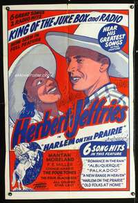 k337 HARLEM ON THE PRAIRIE one-sheet movie poster R48 black Herb Jeffries!