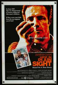 k349 HIDE IN PLAIN SIGHT one-sheet movie poster '80 James Caan, true story!