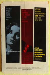 k356 HOME BEFORE DARK one-sheet movie poster '58 Jean Simmons, O'Herlihy