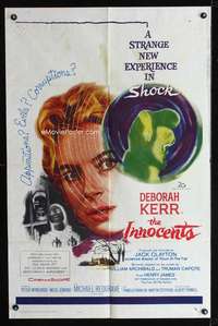 k380 INNOCENTS one-sheet movie poster '62 Deborah Kerr, Michael Redgrave