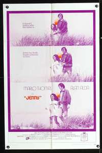 k385 JENNY one-sheet movie poster '70 Marlo Thomas, Alan Alda