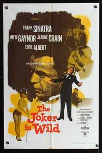 k387 JOKER IS WILD one-sheet movie poster '57 Frank Sinatra, Mitzi Gaynor
