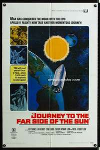 k389 JOURNEY TO THE FAR SIDE OF THE SUN one-sheet movie poster '69 sci-fi
