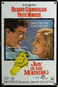 k390 JOY IN THE MORNING one-sheet movie poster '65 Chamberlain, Mimieux