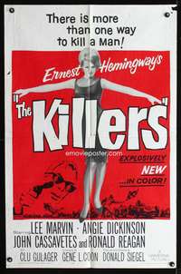k403 KILLERS one-sheet movie poster '64 John Cassavetes, Angie Dickinson