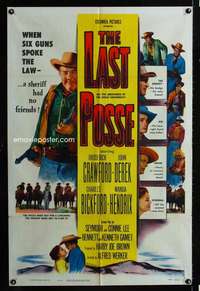k420 LAST POSSE one-sheet movie poster '53 Broderick Crawford, Derek