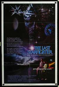 k421 LAST STARFIGHTER one-sheet movie poster '84 Lance Guest, sci-fi