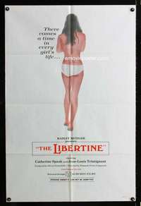 k431 LIBERTINE one-sheet movie poster '69 Radley Metzger, Catherine Spaak