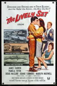 k445 LIVELY SET one-sheet movie poster '64 car racing, James Darren!
