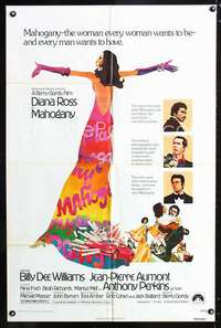 k471 MAHOGANY one-sheet movie poster '75 Diana Ross, Billy Dee Williams